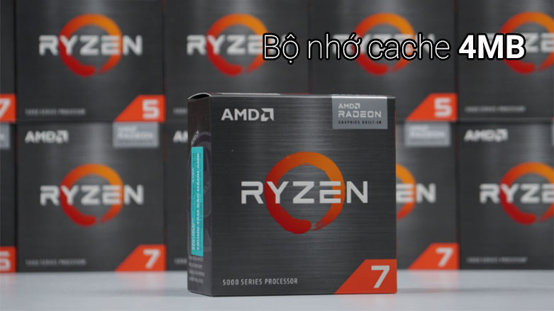 CPU AMD Ryzen 7 5700G| Bộ nhớ cache 4MB