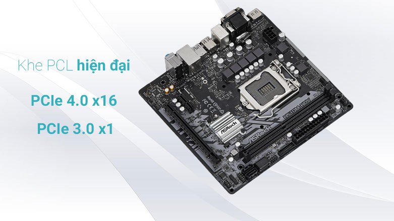 Bo mạch chính/ Mainboard Asrock H510M-HDV (90-MXBG20-A0UAYZ) | Đa dạng cổng kết nối