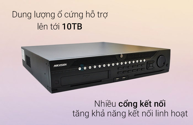 Đầu ghi Hikvision DS-9664NI-I8 | Độ phân giải 12 mp