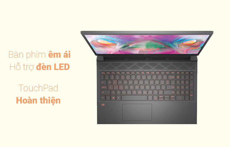 Máy tính xách tay/ Laptop Dell Gaming G15 5511 (5511-P105F006AGR) (i7-11800H) (Xám) | Bàn phím hoàn thiện