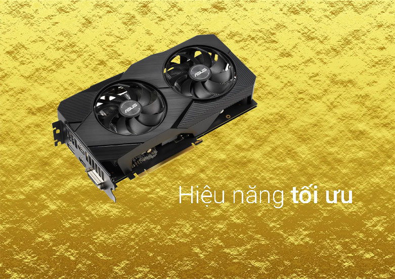 Card màn hình/ VGA ASUS Dual GeForce GTX 1660 Ti OC edition 6GB GDDR6 EVO | Hiệu năng tối ưu