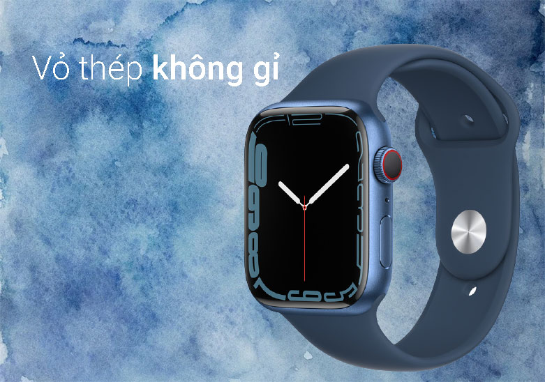 Apple Watch Series 7 GPS + Cellular, 45mm Blue | Vỏ thép không gỉ