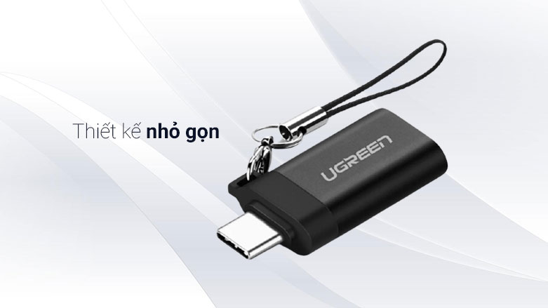Đầu chuyển USB Type-C sang USB 3.0 Ugreen 50283 (Đen) | Tốc độ truyền tải dữ liệu 5Gbps