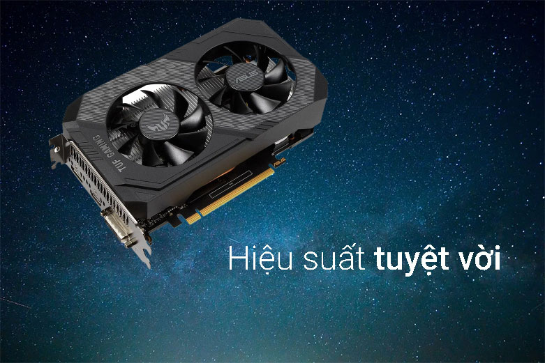 VGA ASUS TUF Gaming GeForce® GTX 1650 OC Edition 4GB GDDR6 | Hiệu suất tuyệt vời