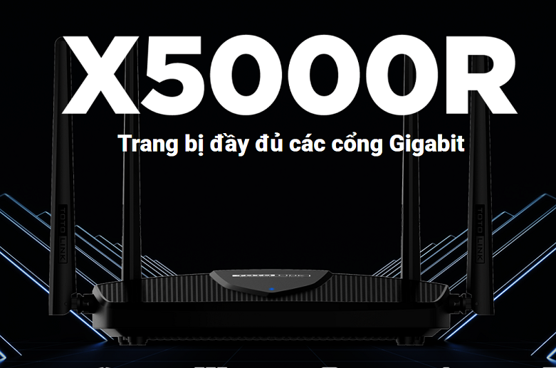 Router Totolink X5000R | Trang bị cổng đầy đủ