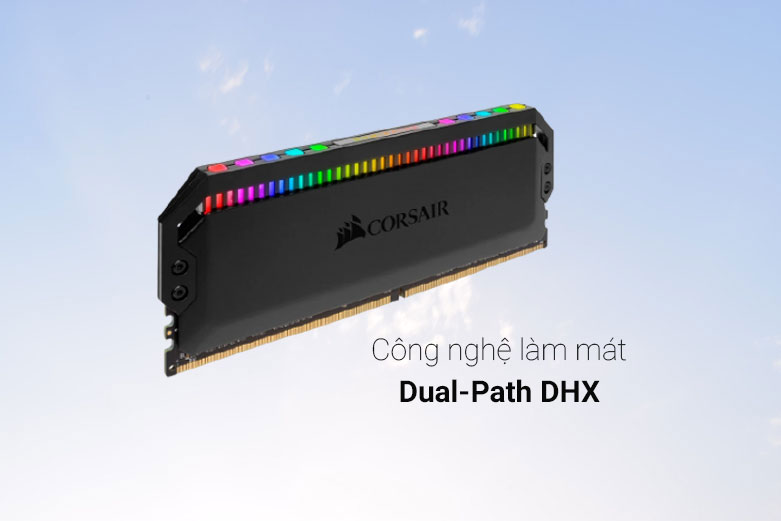 Bộ nhớ/ Ram Desktop Corsair DOMINATOR PLATINUM RGB Black | Hệ thống đèn LED RGB độc đáo