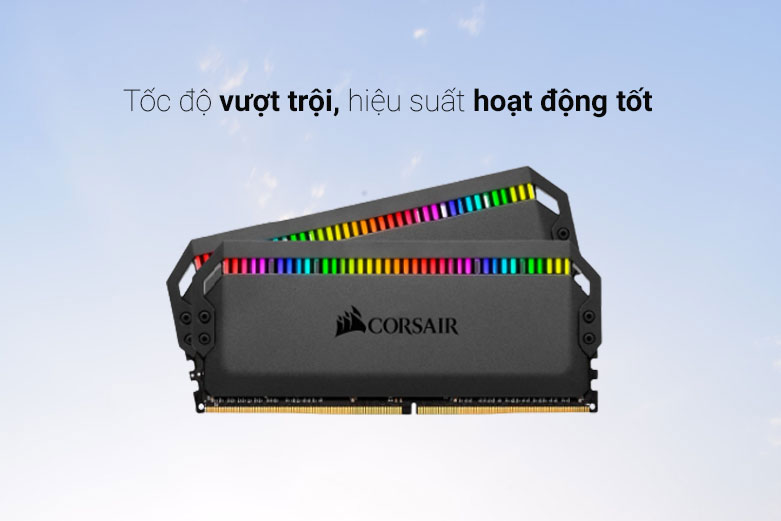 Bộ nhớ/ Ram Desktop Corsair DOMINATOR PLATINUM RGB Black | Công nghệ làm mát Dual-Path