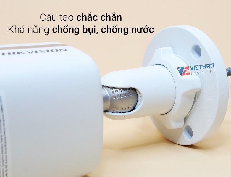 Camera ColorVu HIKVISION DS-2CE10DF0T-F| Cấu tạo chắc chắn