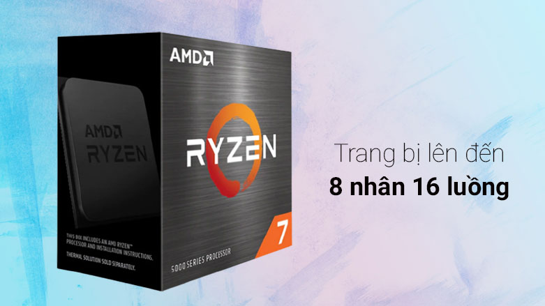 CPU AMD Ryzen 7 5700G| Trang bị lên đến 8 nhân 16 luồng