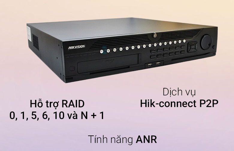Đầu ghi Hikvision DS-9664NI-I8 | Tính năng ANR