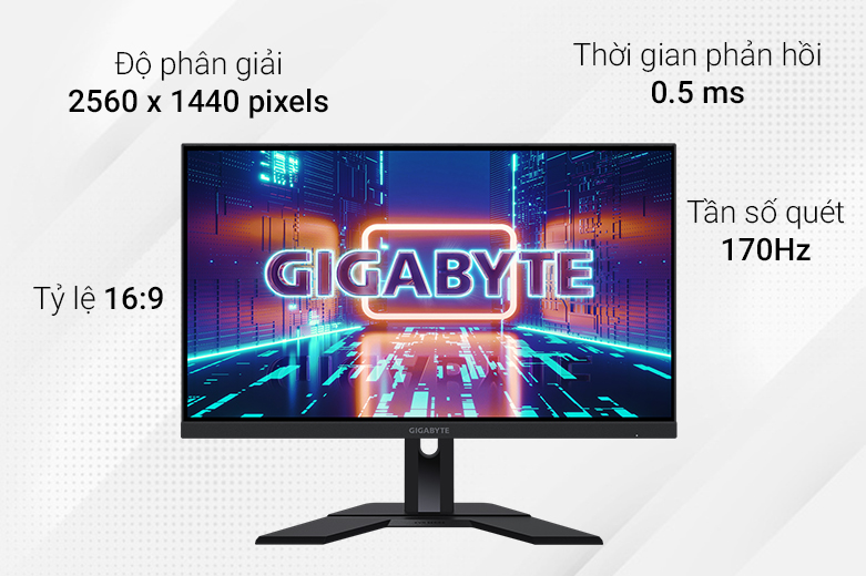Màn hình LCD 27'' GIGABYTE M27Q-EK| Độ phân giải màn hình lớn