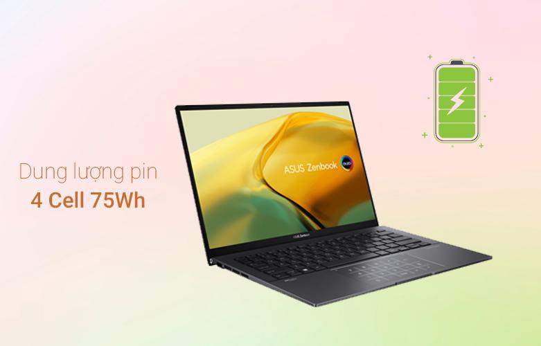 Laptop ASUS Zenbook UM3402YA-KM074W | Dung lượng pin 4 Cell 75Wh