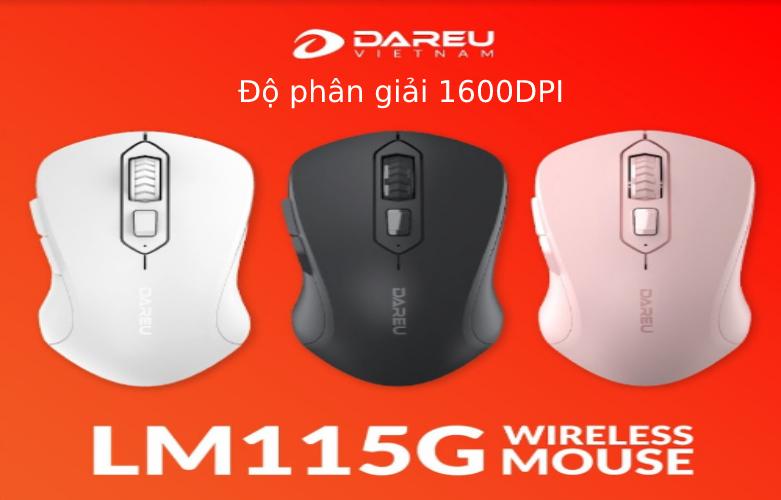 Chuột máy tính không dây Dareu | Độ phân giải 1600