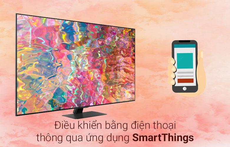 Smart Tivi Samsung 4K QLED 75 inch 75Q80BA | Điều khiển qua ứng dụng SmartThings