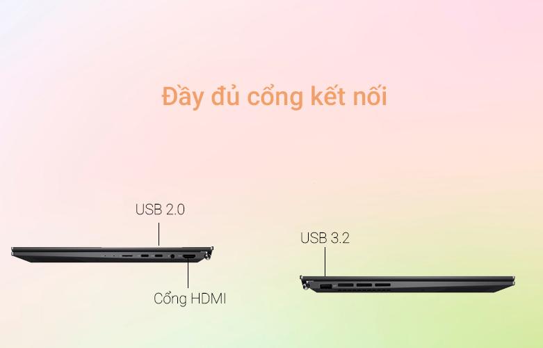 Laptop ASUS Zenbook UM3402YA-KM074W | Đa dạng cổng kết nối
