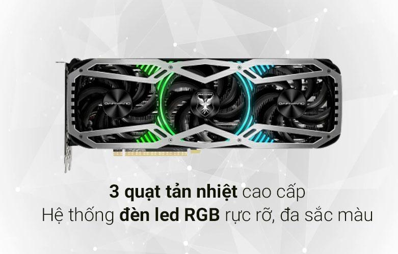 Card màn hình Gainward RTX3070 PHOENIX 8GB GDDR6 | Hệ thống đèn Led rực rỡ