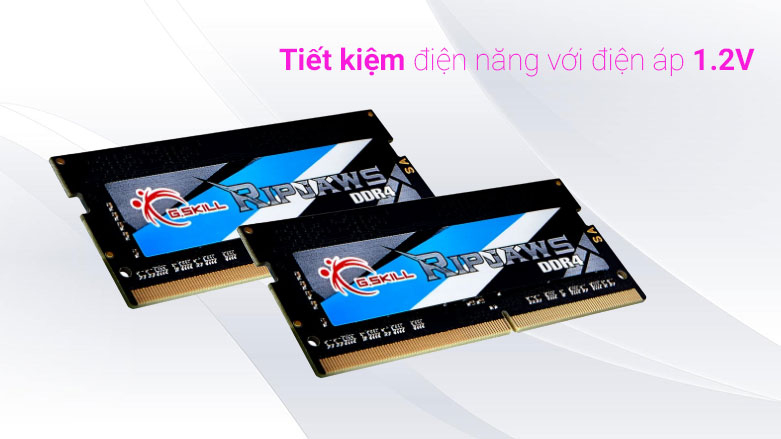 Ram Laptop G.SKILL Ripjaws F4 - 3200C22S | Tiết kiệm điện năng