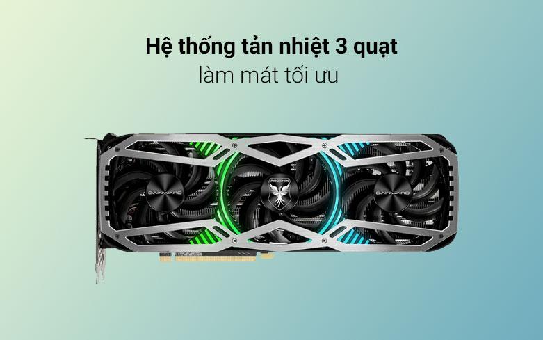 Card màn hình Gainward RTX3080Ti PHOENIX | Hệ thống tản nhiệt 3 quạt