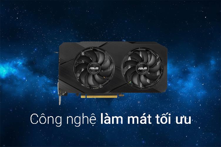 Card màn hình/ VGA ASUS Dual GeForce GTX 1660 Ti 6GB GDDR6 EVO | Công nghệ làm mát tối ưu