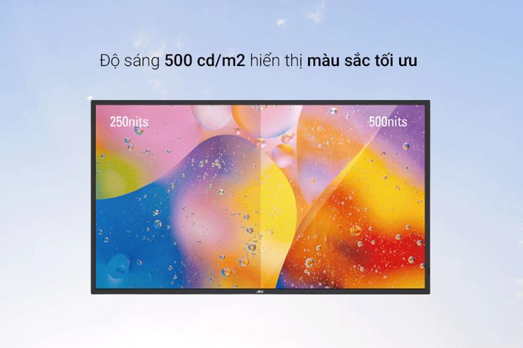 Màn hình LCD AOC 43'' SPX432 (3840 x 2160, ADS, 60Hz, 8ms GtG) | Độ sáng 500 cd/m2 hiển thị màu sắc tối ưu