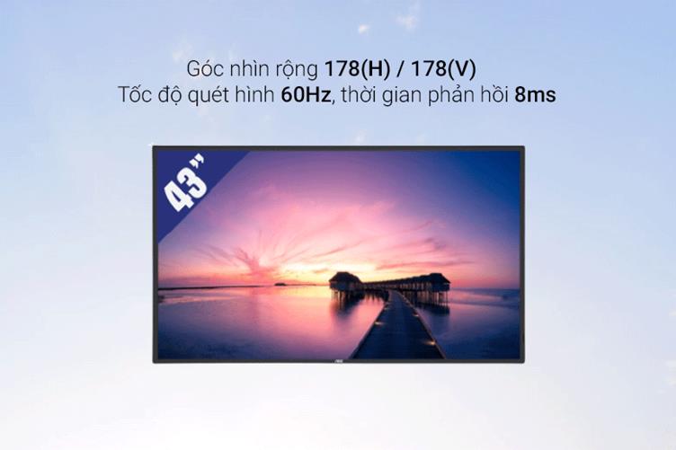 Màn hình LCD AOC 43'' SPX432 (3840 x 2160, ADS, 60Hz, 8ms GtG) | Góc nhìn rộng 