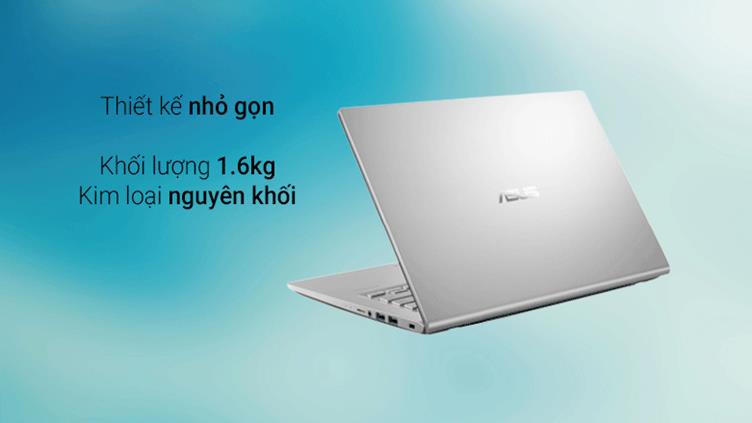 Máy tính xách tay/ Laptop Asus D415DA-EK852T (AMD Ryzen 3 3250U) (Bạc) | Thiết kế nhỏ gọn