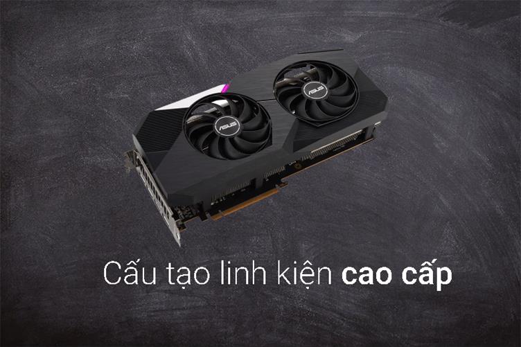 Card màn hình/ VGA ASUS Dual Radeon™ RX 6700 XT OC Edition 12GB GDDR6 | Cấu tạo linh kiện cao cấp