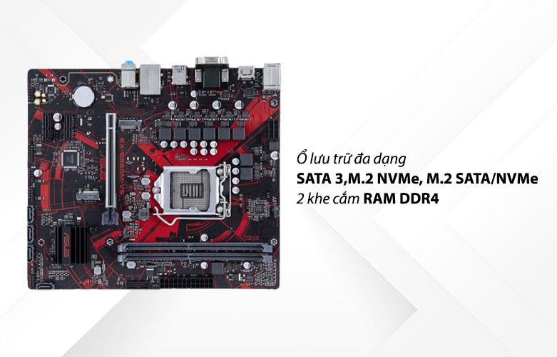Bo mạch chính/ Mainboard ASUS EX-B560M-V5 | Ổ lưu trữ đa dạng