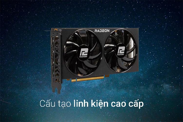 Card màn hình/ VGA Powercolor Fighter AMD Radeon™ RX 6600 8GB GDDR6 | Cấu tạo linh kiện cao cấp