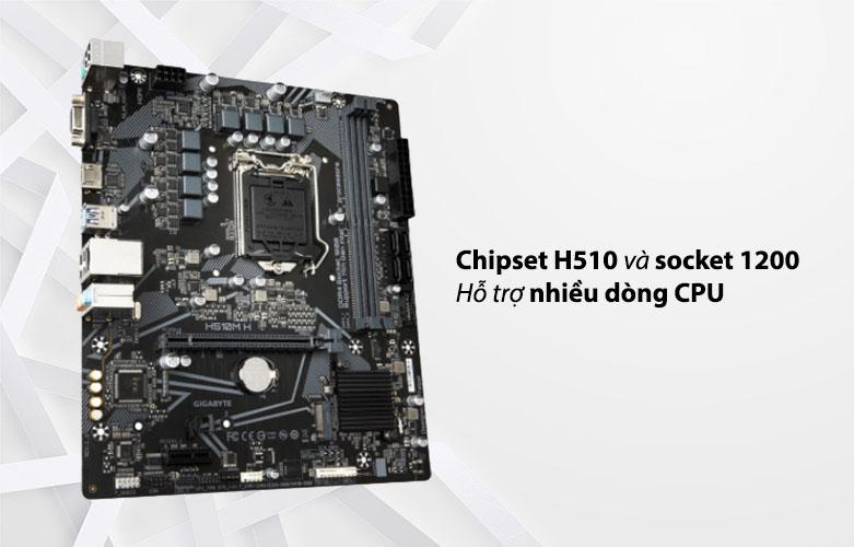 Bo mạch chủ/ Mainboard GIGABYTE H510M-H | Hỗ trợ nhiều dòng CPU