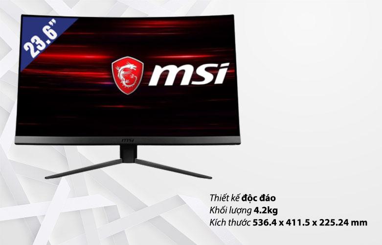 Màn hình LCD MSI 23.6'' OPTIX MAG241C ( 1920 x 1080,VA, 144Hz,1ms)| Thiết kế độc đáo