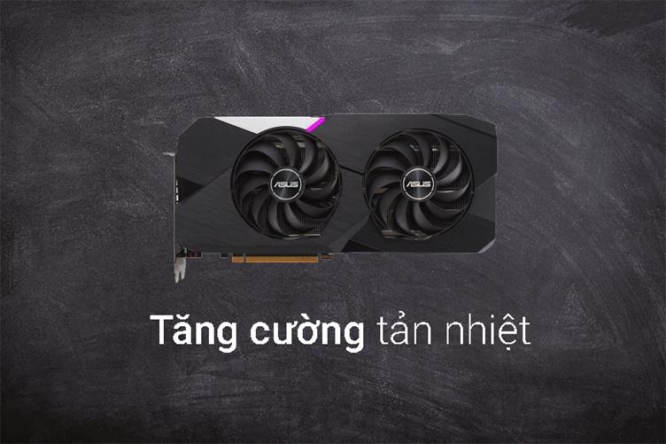 Card màn hình/ VGA ASUS Dual Radeon™ RX 6700 XT OC Edition 12GB GDDR6 | Tăng cường tản nhiệt