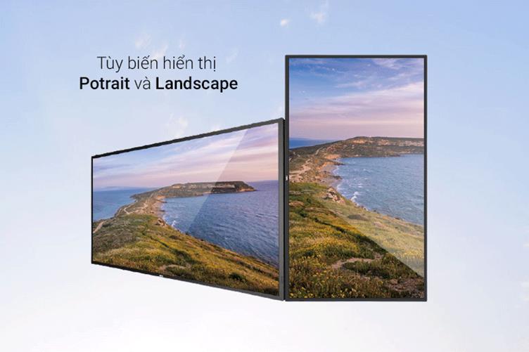 Màn hình LCD AOC 43'' SPX432 (3840 x 2160, ADS, 60Hz, 8ms GtG) | Tùy biến hiển thị Potrait và Landscape