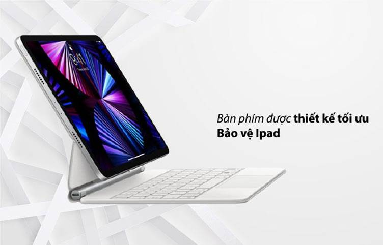 Bàn Phím Apple IPAD MAGIC KEYBOARD 11 WHITE-ITS (MJQJ3ZA/A) | Bàn phím được thiết kế tổi ưu