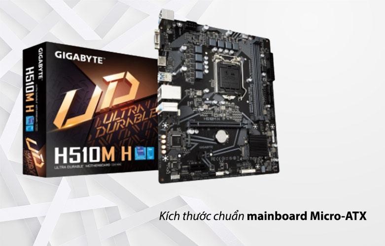 Bo mạch chủ/ Mainboard GIGABYTE H510M-H| Kích thước chuẩn mainboard Micro-ATX