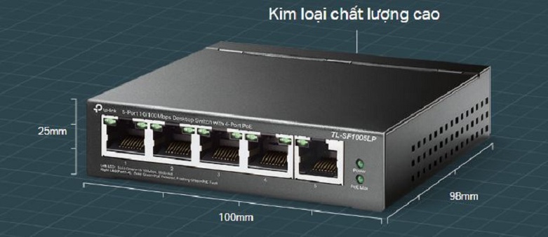 Switch TPLink SF1005LP | Kim loại chất lượng cao