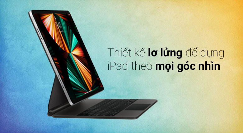Bàn Phím Apple IPAD MAGIC KEYBOARD 12.9 BLACK-ITS (MJQK3ZA/A)| Thiết kế lơ lửng để dựng iPad theo mọi góc nhìn