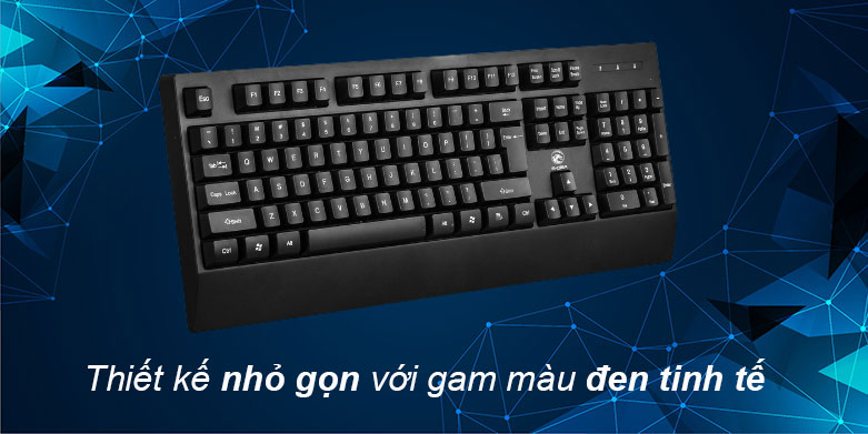 Bàn phím Gaming E-DRA EK502 (Đen) | Thiết kế nhỏ gọn với gam màu đen tinh tế