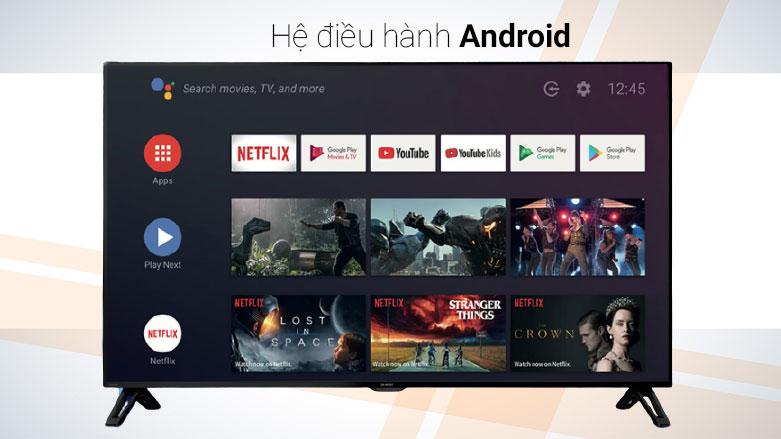 Android Tivi Sharp 4K 65 inch 4T-C65CK1X | Hệ điều hành android