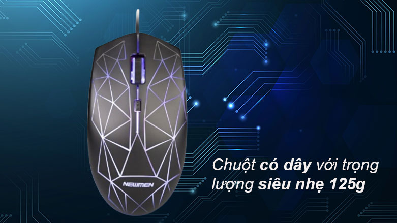  Chuột gaming Newmen G11 (Đen) | Trọng lượng siêu nhẹ