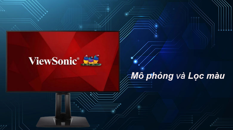 Màn hình LCD VIEWSONIC VP2768A| Mô phỏng và lọc màu