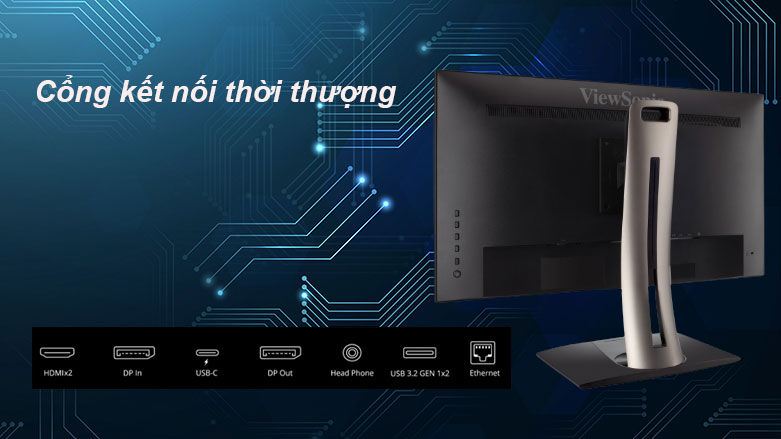 Màn hình LCD VIEWSONIC VP2768A| Công kết nối thời thượng 