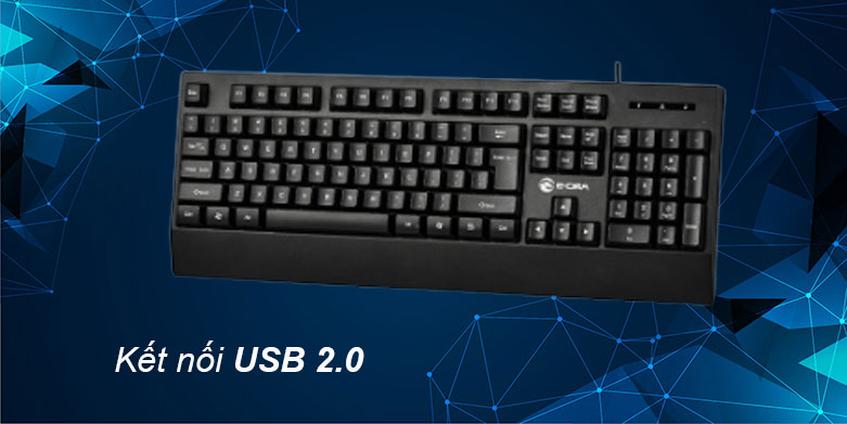 Bàn phím Gaming E-DRA EK502 (Đen) | Kết nối USB 2.0