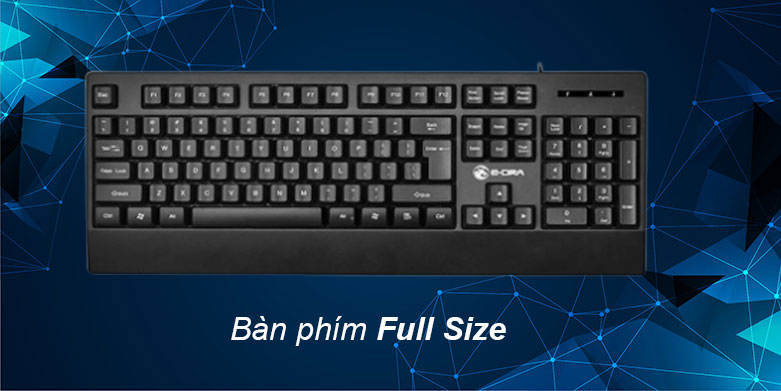 Bàn phím Gaming E-DRA EK502 (Đen) | Bàn phím full size