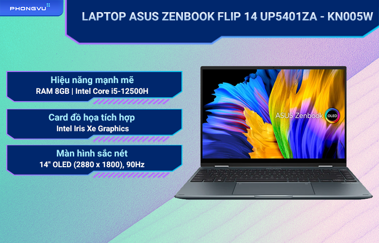 Laptop ASUS Zenbook Flip 14 UP5401ZA - KN005W