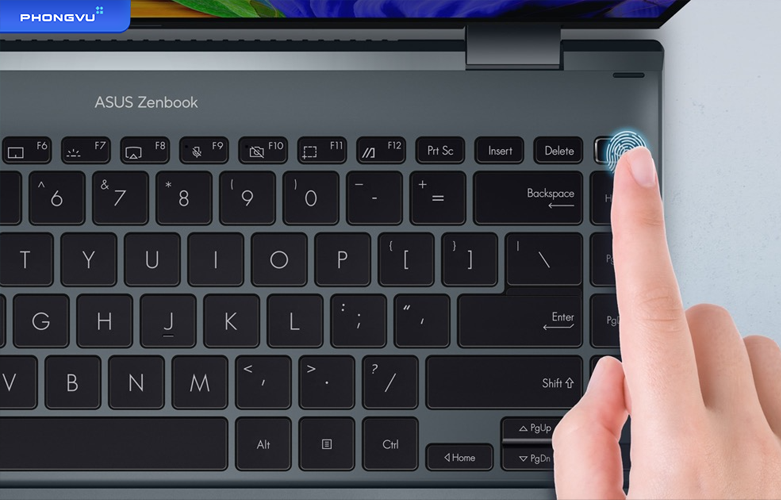 Laptop ASUS Zenbook Flip 14 UP5401ZA - KN005W | Tính năng bảo mật hiện đại