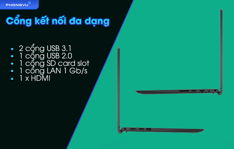 Dell Vostro 15 3510 7T2YC5 | Cổng kết nói đa dạng