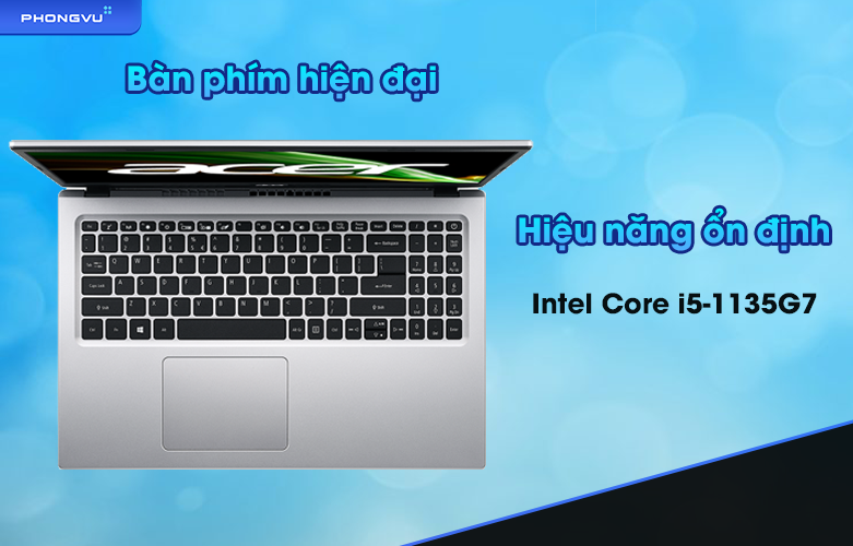 Laptop ACER Aspire 3 A315-58-54M5 NX.ADDSV.00M | Màn phím hiện đại, hiệu năng ổn định