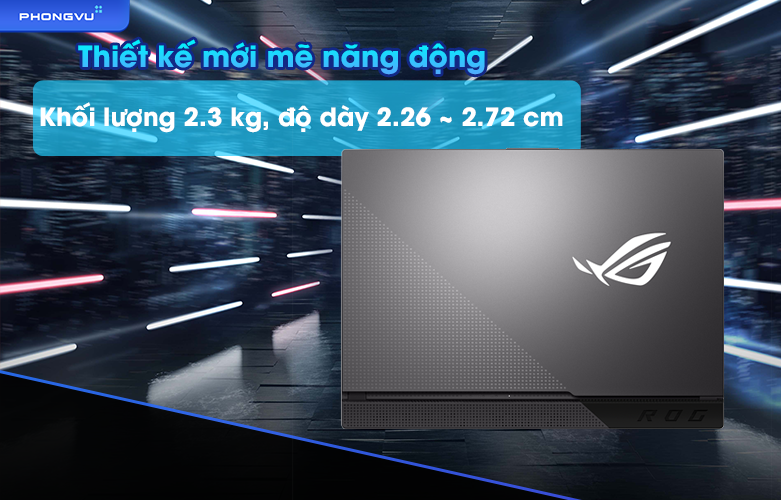 Laptop ASUS ROG Strix G15 G513RM-HQ055W | Thiết kế mạnh mẽ năng động
