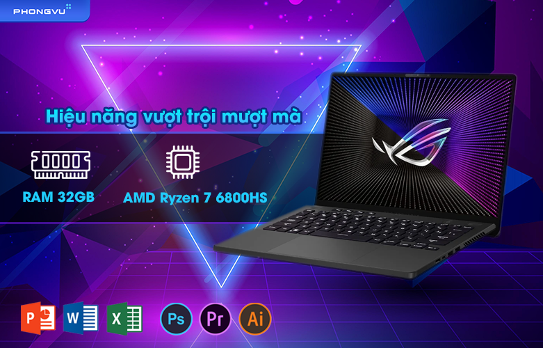 Laptop ASUS ROG Zephyrus G14 GA402RK-L4242W | Hiệu năng mạnh mẽ